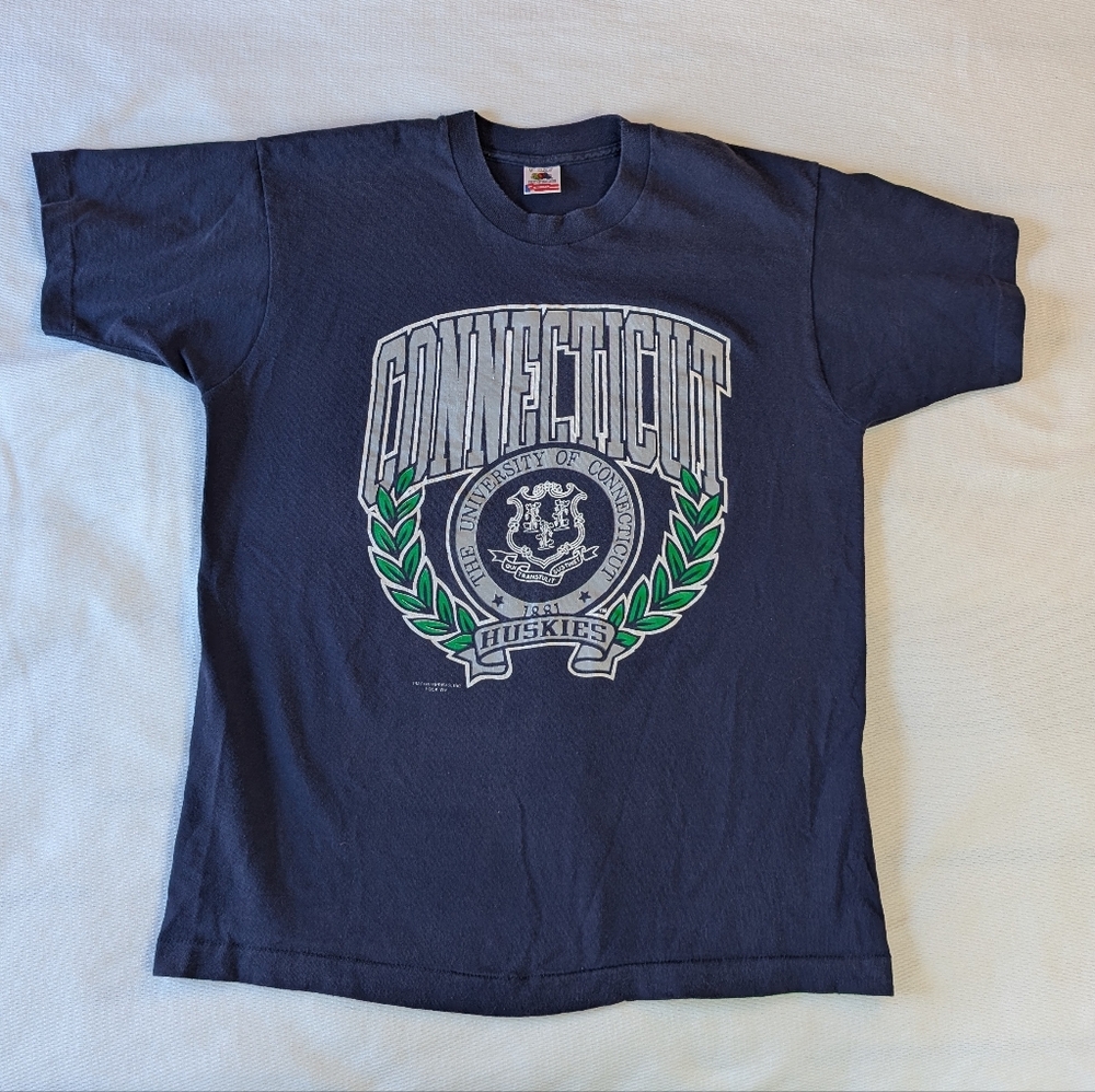 Fruit of the Loom Connecticut Huskies Navy T-Shirt